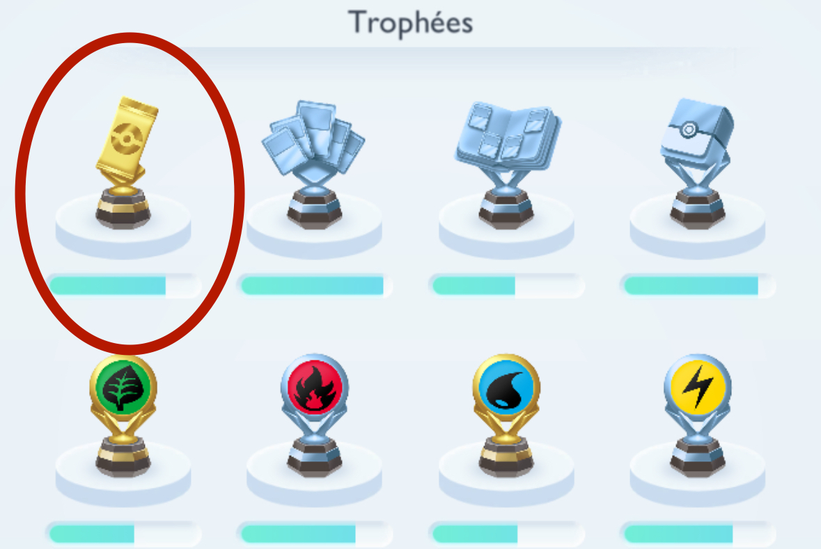 Find the Trophies Section